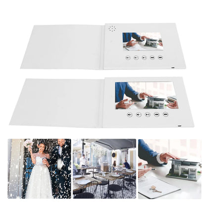 Video Greeting Card Video Brochure Electronic Greeting Card with LCD Screen for Birthday Gift Father's Day Mother's Day