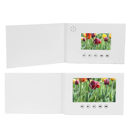 Video Greeting Card Video Brochure Electronic Greeting Card with LCD Screen for Birthday Gift Father's Day Mother's Day
