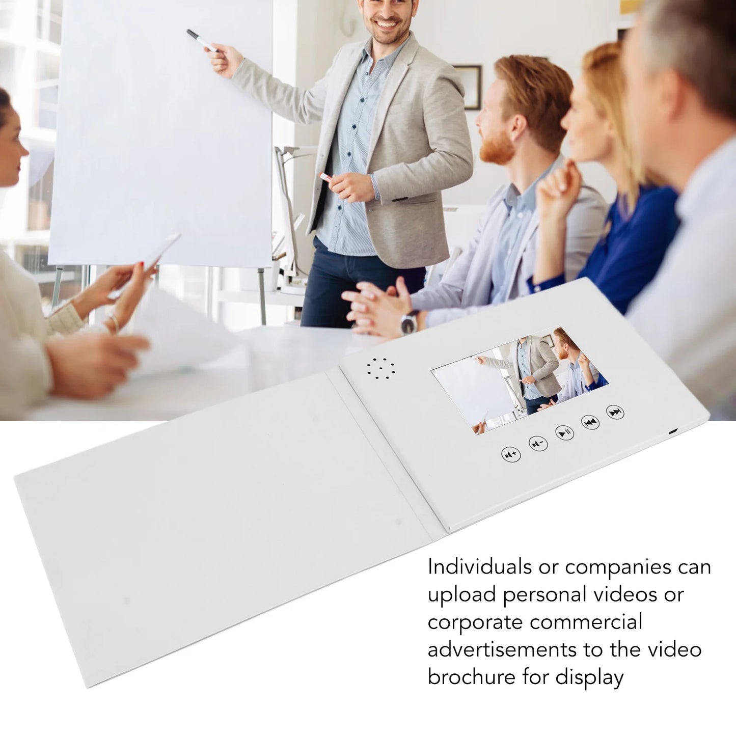 Video Greeting Card Video Brochure Electronic Greeting Card with LCD Screen for Birthday Gift Father's Day Mother's Day