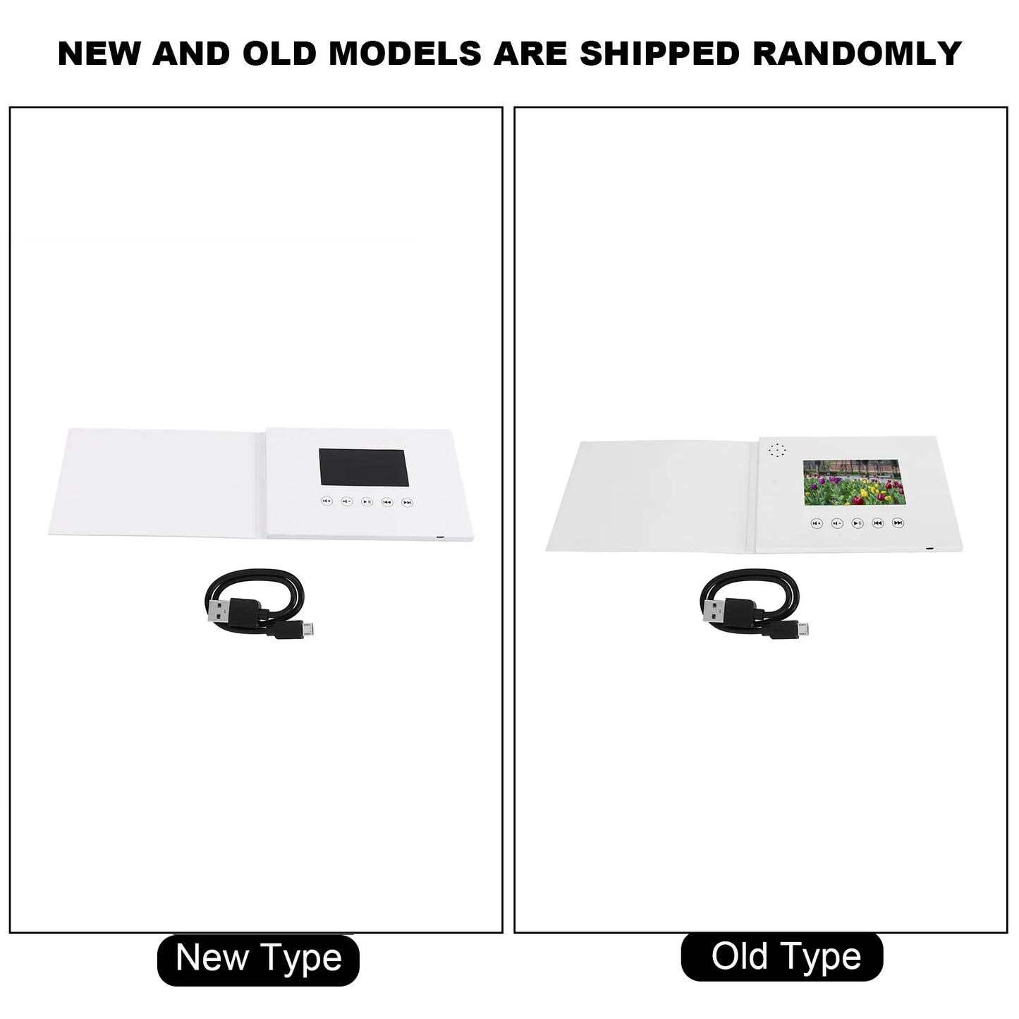 Video Greeting Card Video Brochure Electronic Greeting Card with LCD Screen for Birthday Gift Father's Day Mother's Day