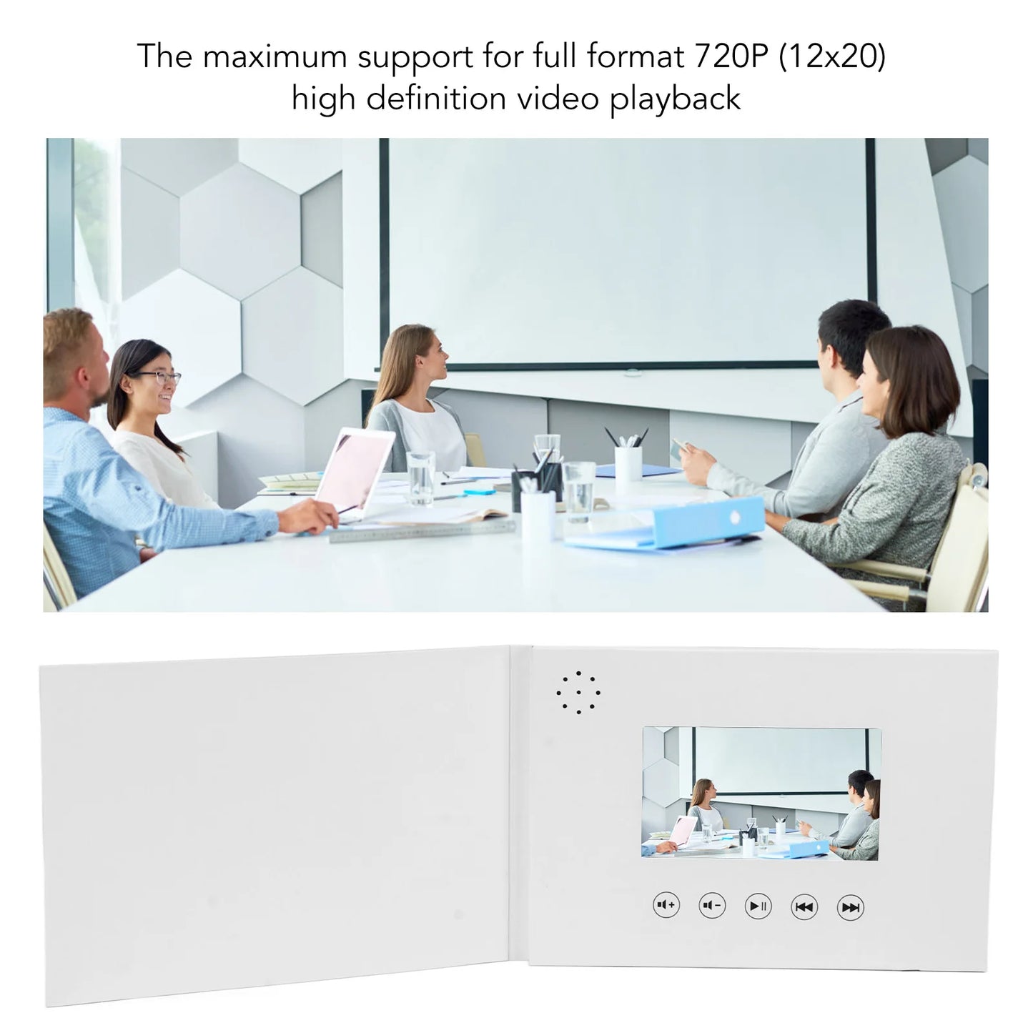 Video Greeting Card Video Brochure Electronic Greeting Card with LCD Screen for Birthday Gift Father's Day Mother's Day